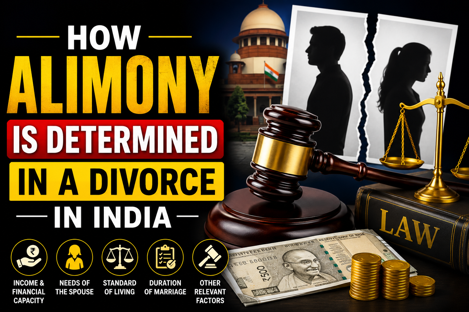 How Alimony is Determined in a Divorce in India - Karan Thukral Law
